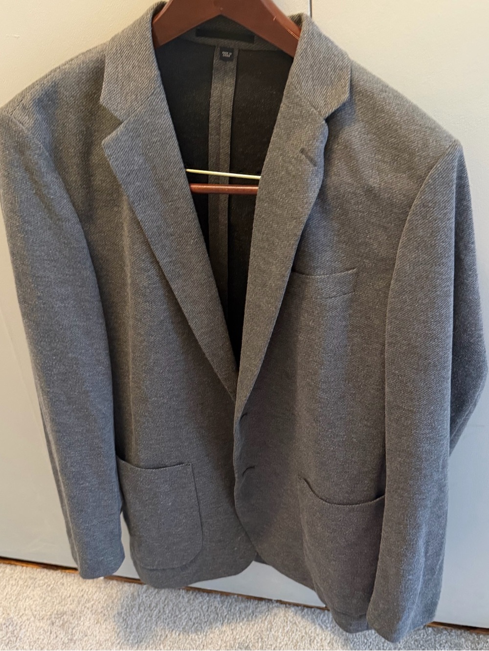 J.Crew Thompson Gray Knit Blazer Men’s L Sport Coat